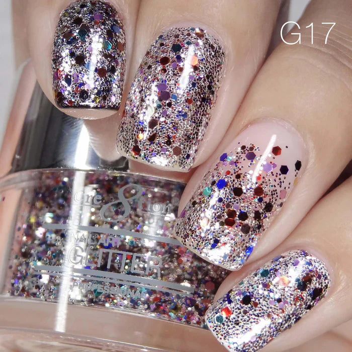 Cre8tion Nail Art Glitter 0.5oz 17