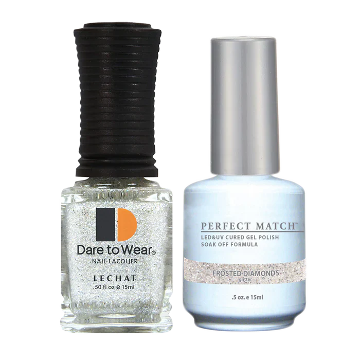 LeChat - Perfect Match - 163 Frosted Diamonds (Gel & Lacquer) 0.5oz