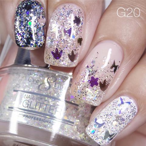 Cre8tion Nail Art Glitter 0.5oz 20