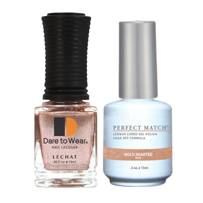 LeChat - Perfect Match - 166 Gold Hearted (Gel & Lacquer) 0.5oz