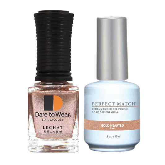 LeChat - Perfect Match - 166 Gold Hearted (Gel & Lacquer) 0.5oz