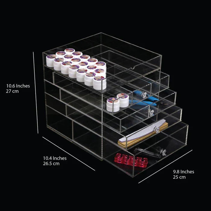 Cre8tion Acrylic drawer - 5 Tier