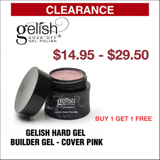 Gelish Hard Gel - Builder Gel Cover Pink - Buy 1 Get 1 Free - 0.5oz