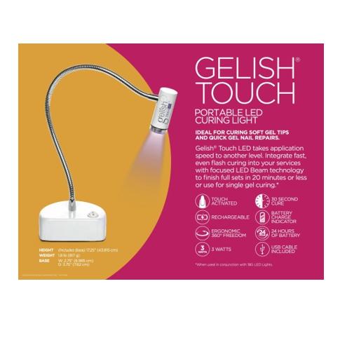 Gelish Soft Gel Touch LED Light with USB Cord - Case of 6pcs