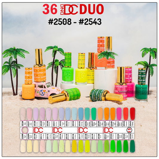 DC 36 Duo colors #2508 to #2543 + Free 1 Tip