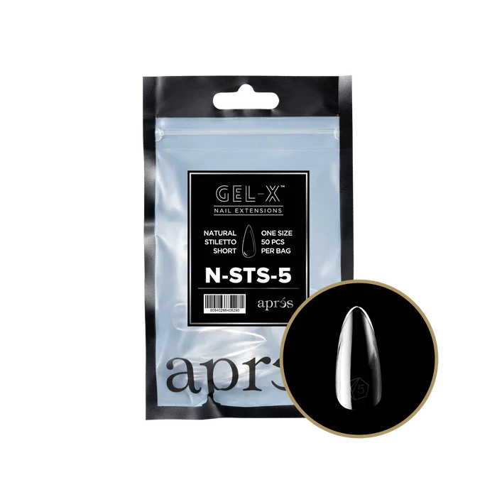 Apres Gel-X Tips 2.0 - NATURAL Stiletto Refill Bag - STS #5