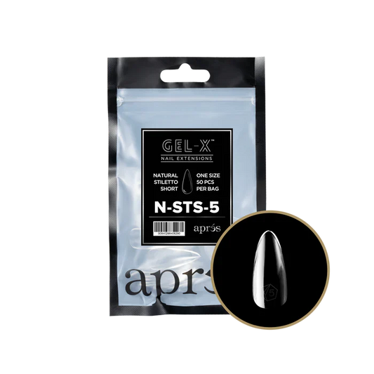 Apres Gel-X Tips 2.0 - NATURAL Stiletto Refill Bag - STS #5