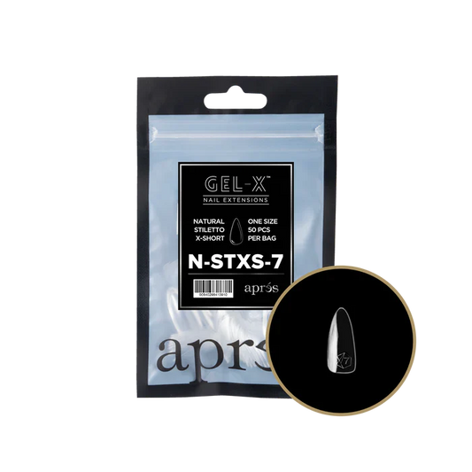 Apres Gel-X Tips 2.0 - NATURAL Stiletto Refill Bag - STXS #7