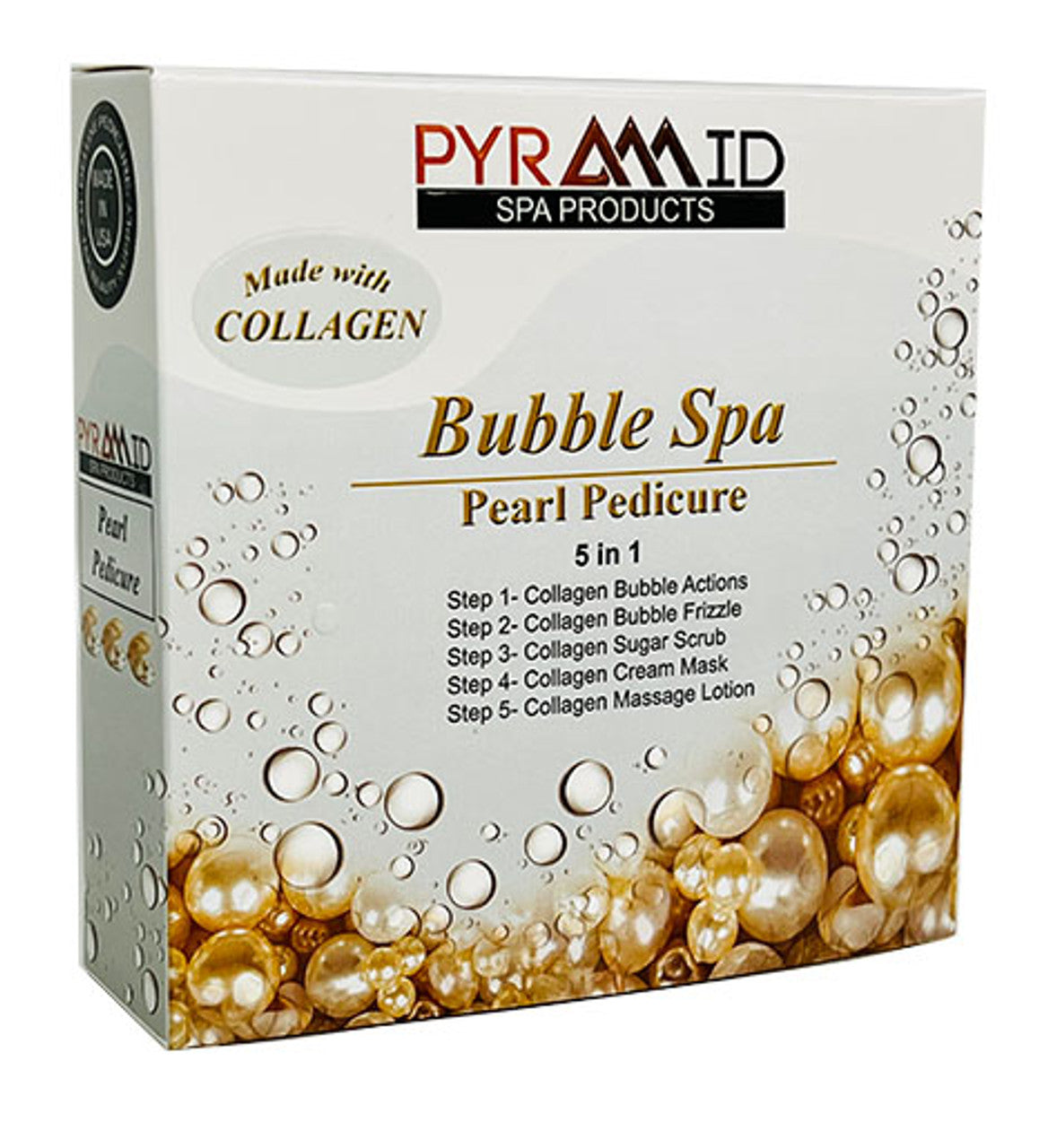 Pyramid Bubble Spa 5 in 1 (Made With Collagen) - Pearl