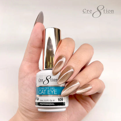 Cre8tion Cat Eye Soak Off Gel 0.5oz 109