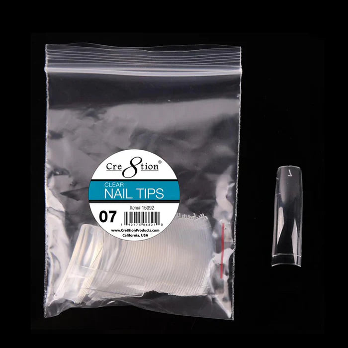 Cre8tion False Tip-  Clear 50 pcs/bag #7