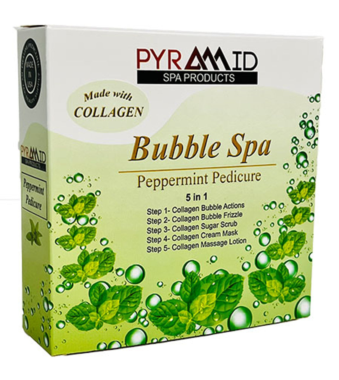 Pyramid Bubble Spa 5 in 1 (Made With Collagen) - Peppermint