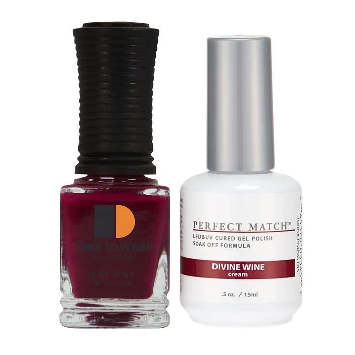 LeChat - Perfect Match - 185 Divine Wine (Gel & Lacquer) 0.5oz