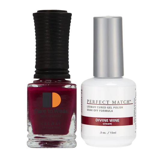 LeChat - Perfect Match - 185 Divine Wine (Gel & Lacquer) 0.5oz