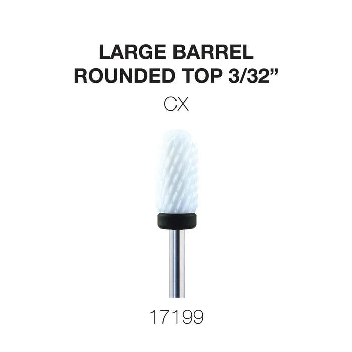 Cre8tion Ceramic Large Barrel - Rounded Top 3/32" CX