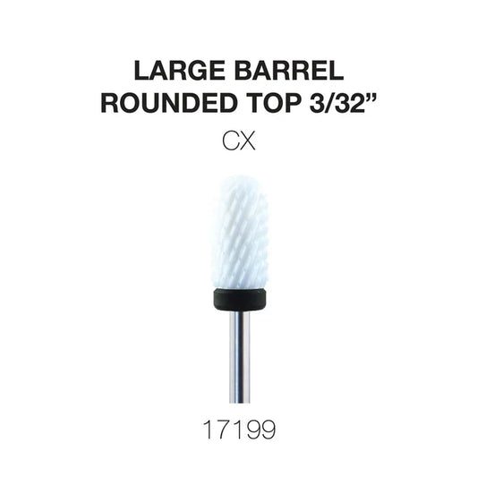 Cre8tion Ceramic Large Barrel - Rounded Top 3/32" CX