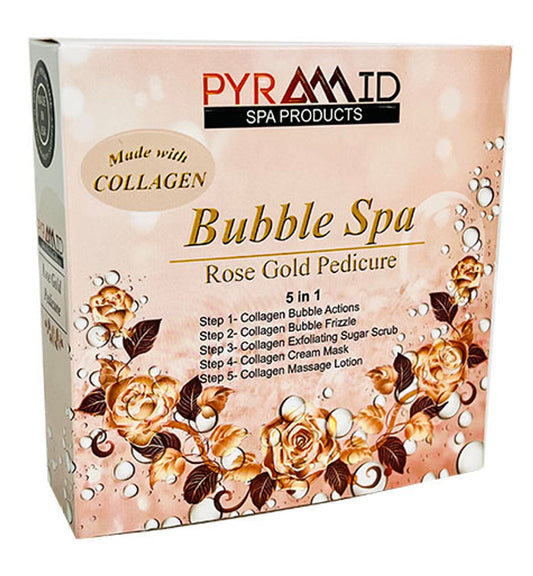 Pyramid Bubble Spa 5 in 1 (Made With Collagen) - Rose Gold