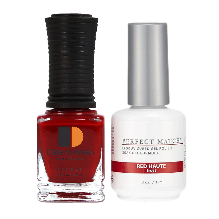 LeChat - Perfect Match - 189 Red Haute (Gel & Lacquer) 0.5oz