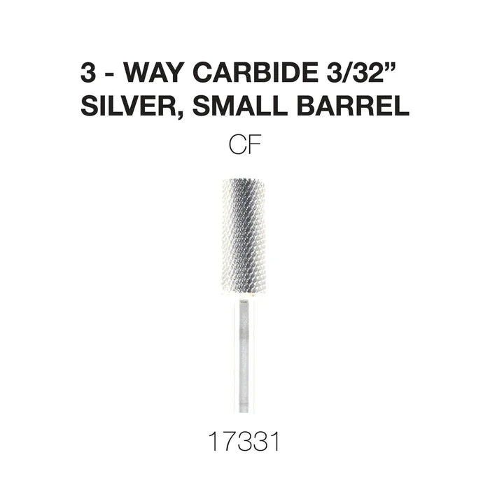 Cre8tion 3-Way Carbide Silver, Small Barrel 3/32" CF