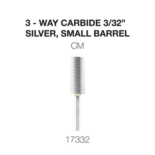 Cre8tion 3-Way Carbide Silver, Small Barrel 3/32" CM