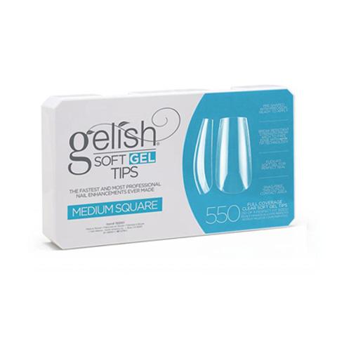 Gelish Soft Gel Tips - Medium Square 550ct