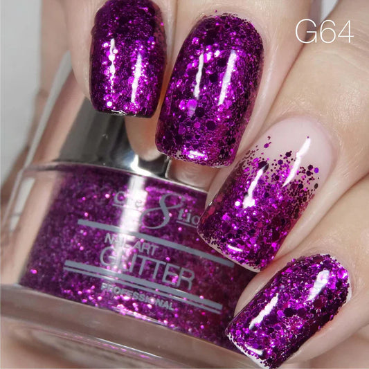 Cre8tion Nail Art Glitter 0.5oz 64