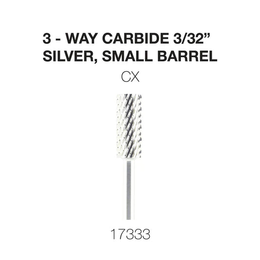 Cre8tion 3-Way Carbide Silver, Small Barrel 3/32" CX