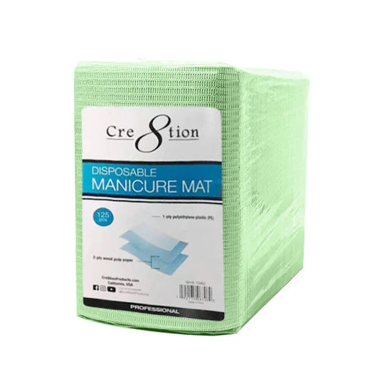 Cre8tion Disposable Manicure Mat - Green