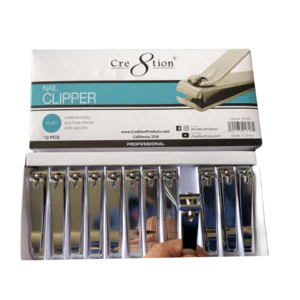 Cre8tion Nail Clipper Carbon Steel Size 8.2 cm STRAIGHT Box of 12 pcs