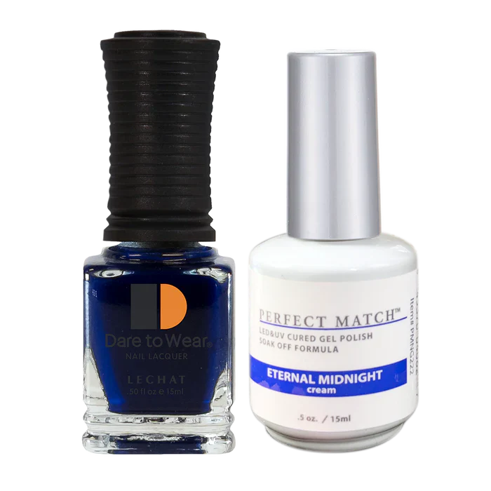 LeChat - Perfect Match - 222 Eternal Midnight (Gel & Lacquer) 0.5oz