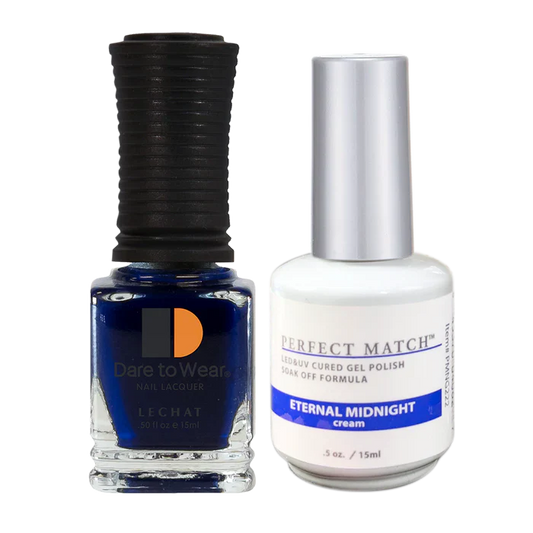 LeChat - Perfect Match - 222 Eternal Midnight (Gel & Lacquer) 0.5oz