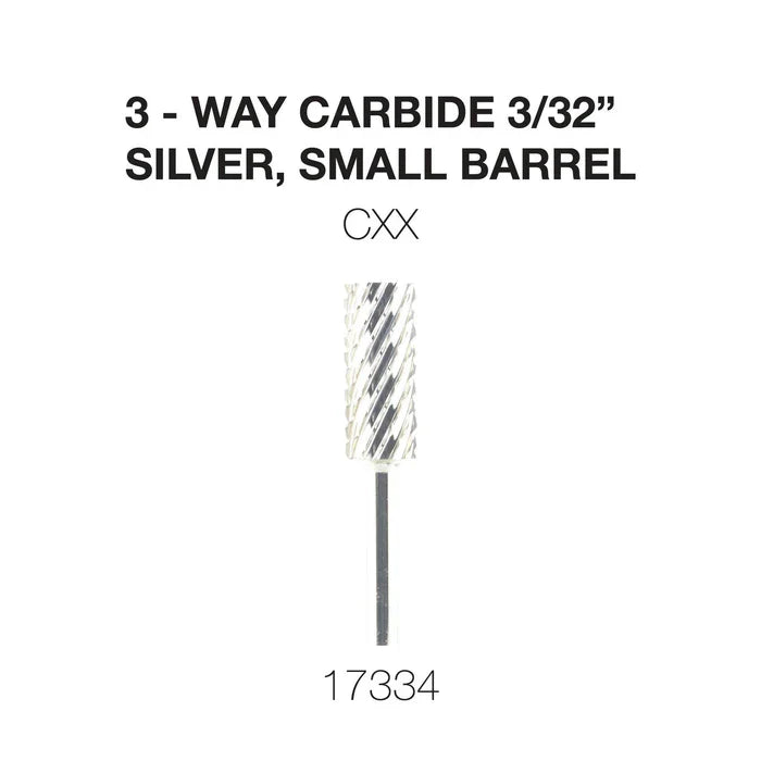 Cre8tion 3-Way Carbide Silver, Small Barrel 3/32" CXX