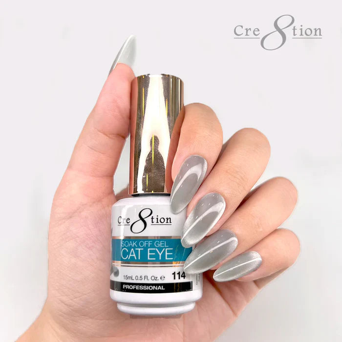 Cre8tion Cat Eye Soak Off Gel 0.5oz 114