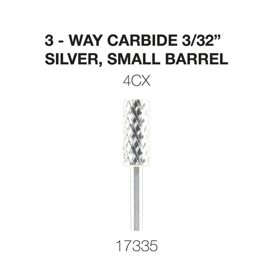 Cre8tion 3-Way Carbide Silver, Small Barrel 3/32" 4CX