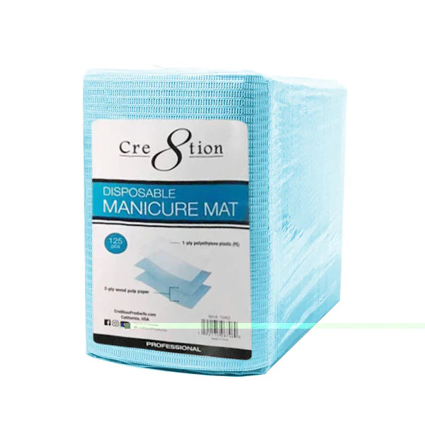 Cre8tion Disposable Manicure Mat - Blue