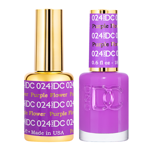 DND DC Duo Gel - #024  PURPLE FLOWER