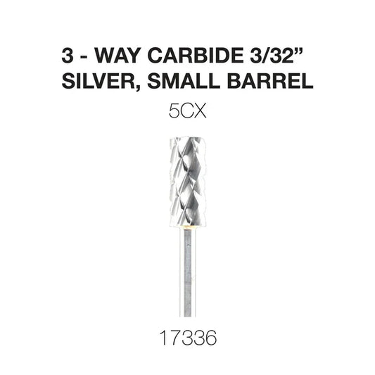 Cre8tion 3-Way Carbide Silver, Small Barrel 3/32" 5CX