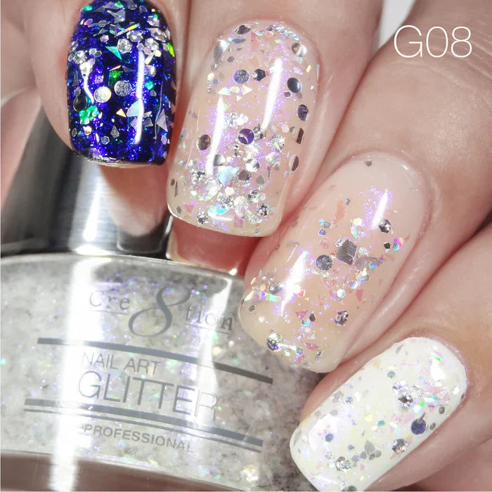 Cre8tion Nail Art Glitter 1oz 30g 08