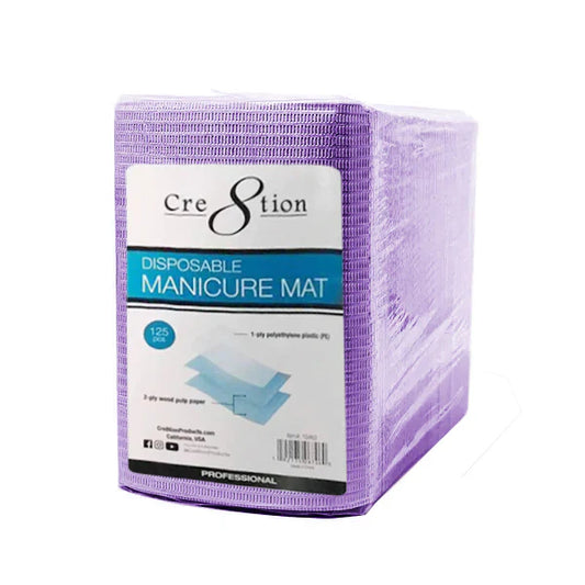 Cre8tion Disposable Manicure Mat - Violet