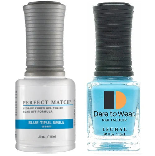 LeChat - Perfect Match - 258 BLUE-TIFUL SMILE (Gel & Lacquer) 0.5oz