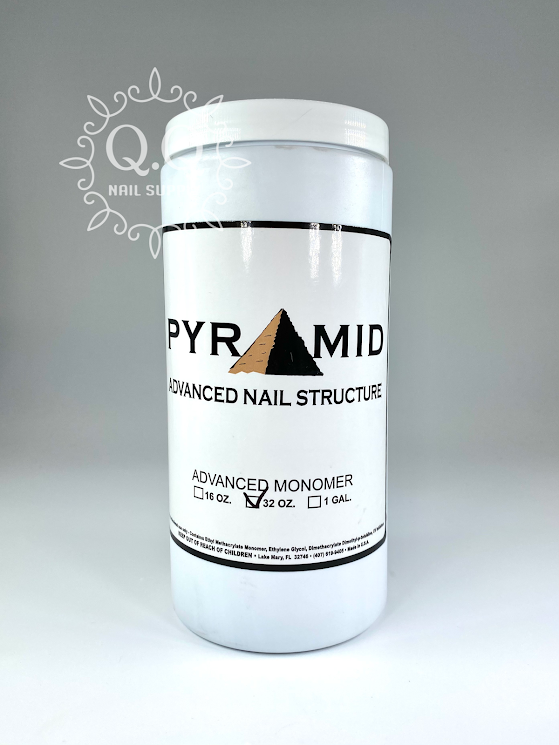 Pyramid 3 in 1 Acrylic and Dip Powder  - 301 White (32oz) | MUASUPPLY.COM