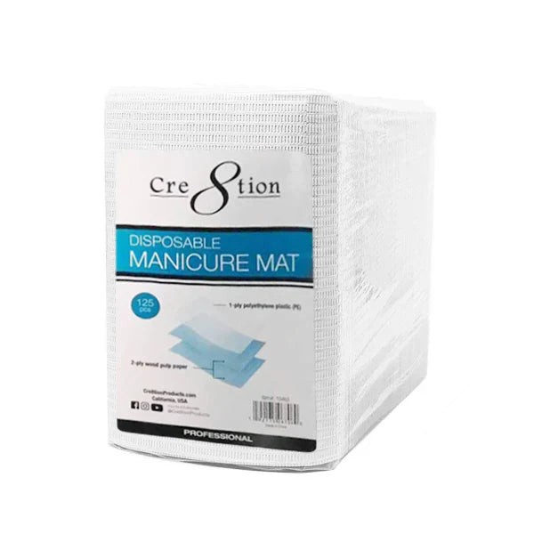 Cre8tion Disposable Manicure Mat - White