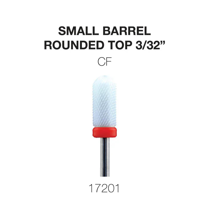 Cre8tion Ceramic Small Barrel- Rounded Top 3/32" CF