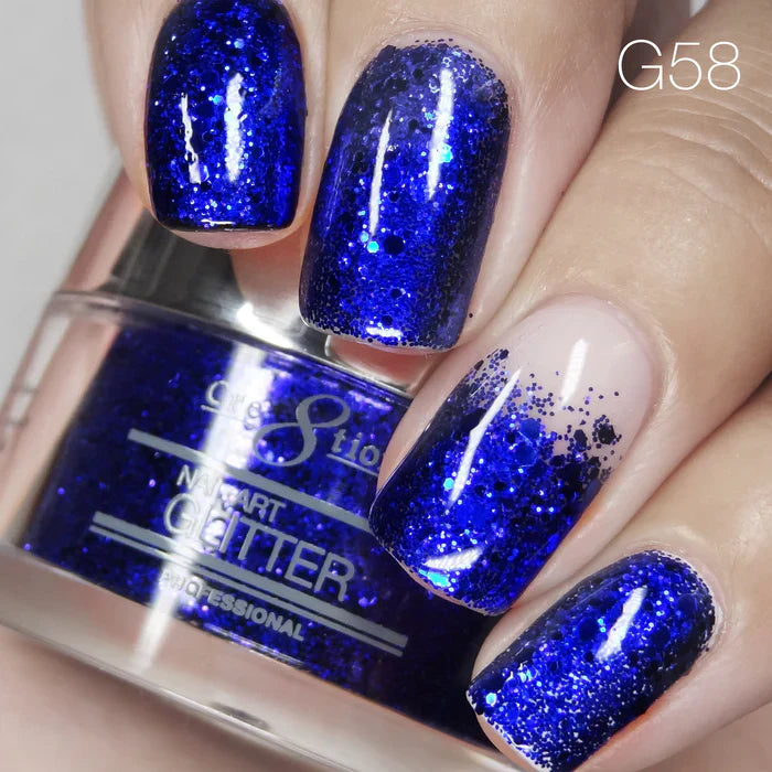 Cre8tion Nail Art Glitter 1oz 30g 58