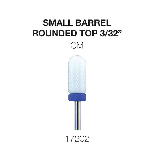 Cre8tion Ceramic Small Barrel- Rounded Top 3/32" CM