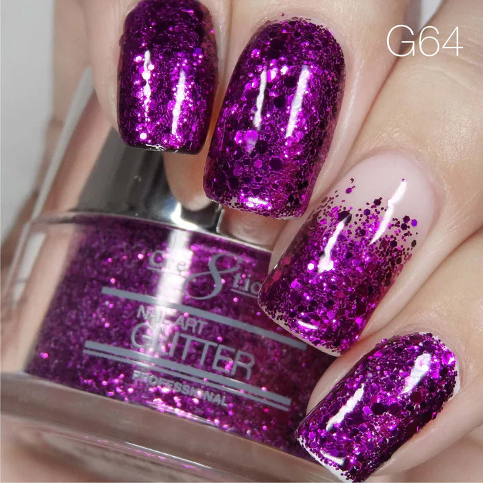 Cre8tion Nail Art Glitter 1oz 30g 64