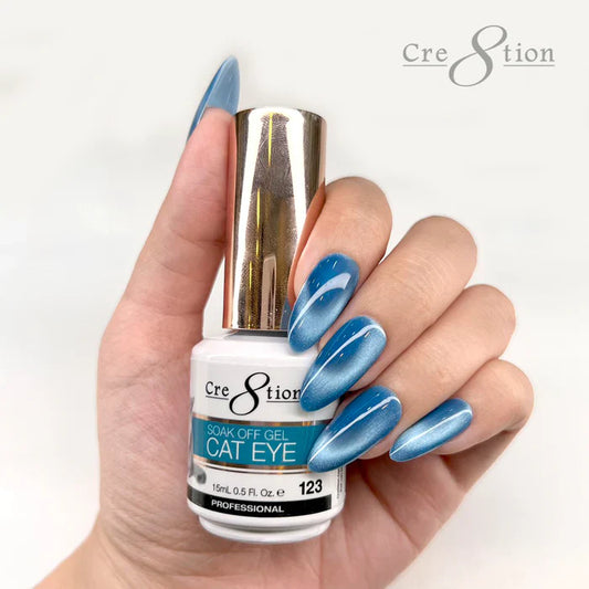 Cre8tion Cat Eye Soak Off Gel 0.5oz 123