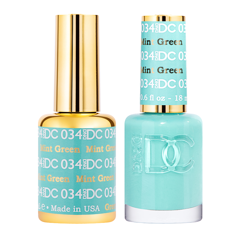 DND DC Duo Gel - #034  MINT GREEN