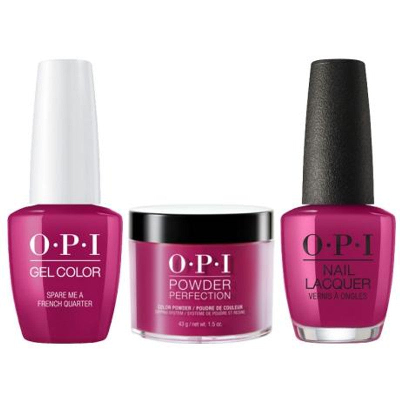 OPI 3in1 (Gel+Lacquer+Dip 1.5oz)  # N55 Spare Me a French Quarter?