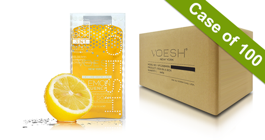 Voesh Case/100pks - Pedi 3 Step Basic - Lemon Quench (VPC118LMN) #21350-Lemon